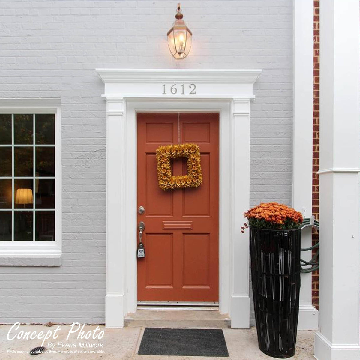 Plain PVC Pilaster with Capital and Base (Pair) P279714