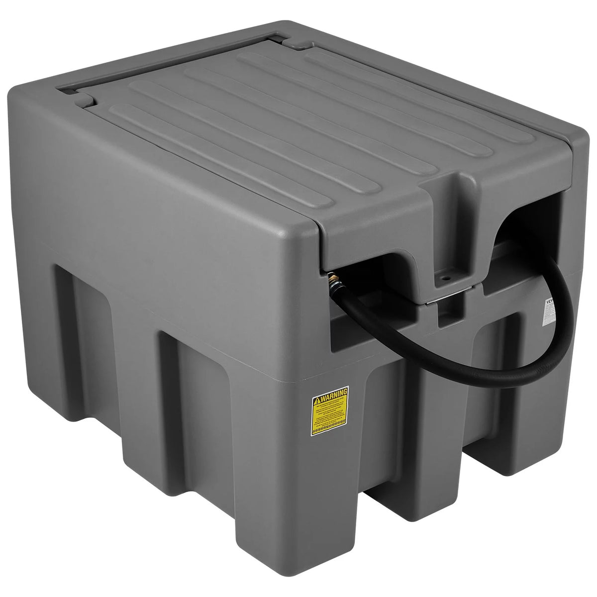 58 Gallon 10 GPM Diesel Fuel Tank with 12V Electric Transfer Pump and 13.1ft Rubber Hose I684902
