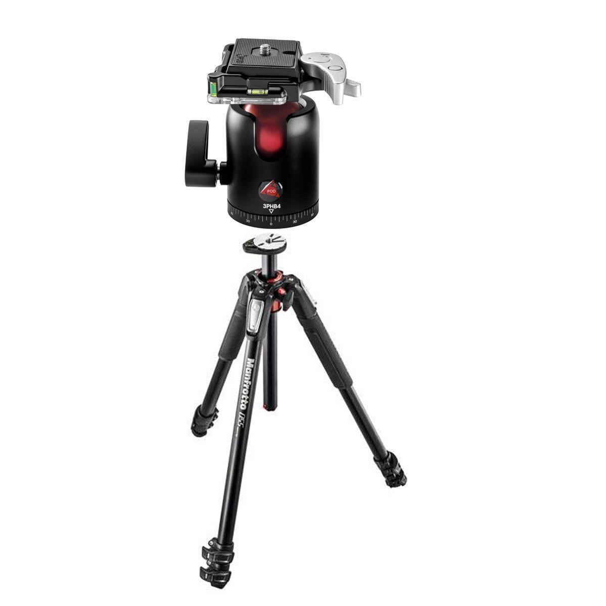 Aluminum 3 Section Tripod with Horizontal Column Q66022