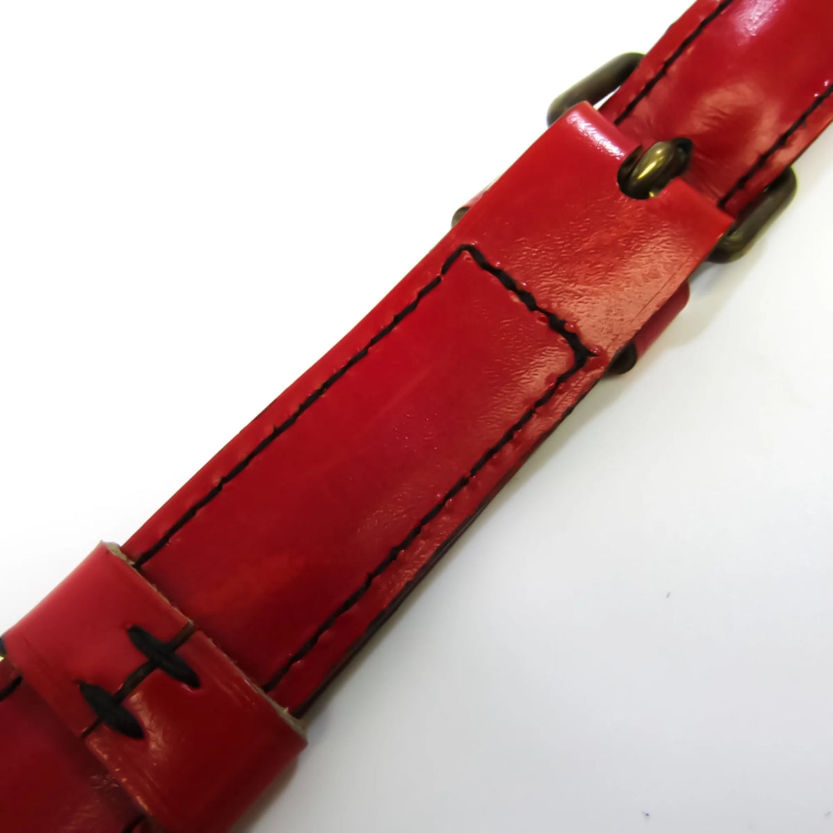 Pre-Owned Epi Cartouchiere Women's Shoulder Bag Castilian Red X4768