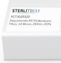 3.0um PCTE Membrane Filters 293mm, 20/pk R195