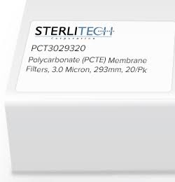3.0um PCTE Membrane Filters 293mm, 20/pk R195