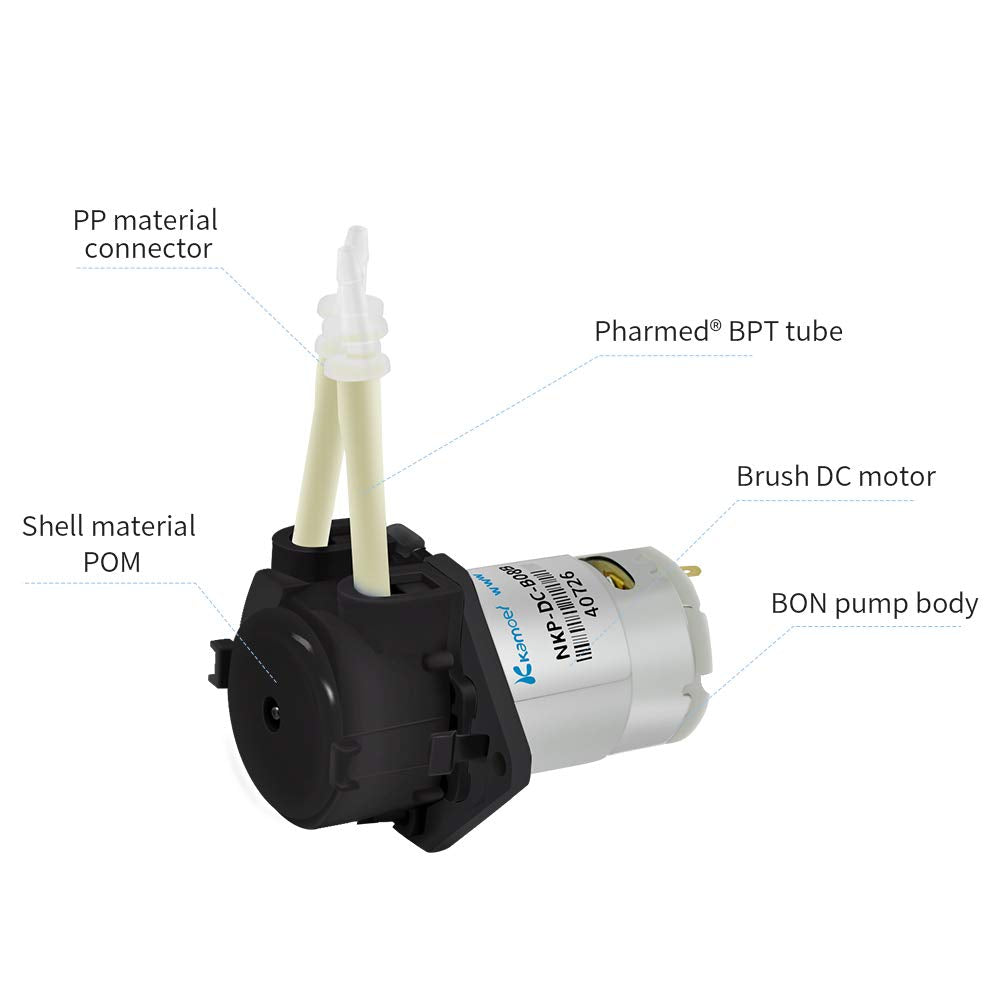 Peristaltic Pump 12V DC with BPT Tube Pack of 2 Z59217