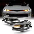 Black LED Projector Headlights Pair C5099