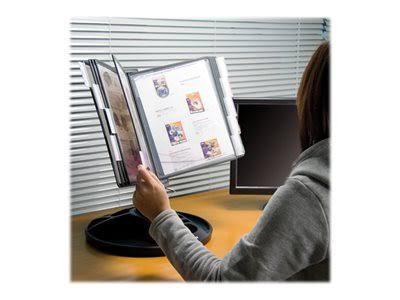 Display panel system, desktop, 10 compartments, for Letter, chrome S31142