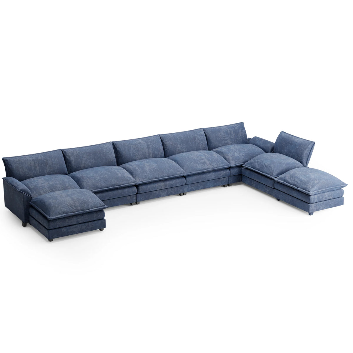 Oversized Modular Sectional Sofa with Ottomans K54558