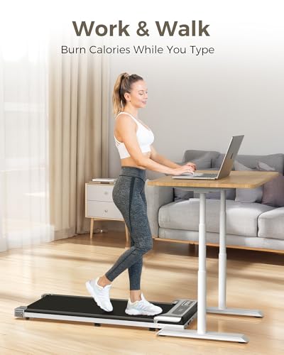 Silver 2.5 HP Portable Walking Treadmill with Remote Control and LED Display B149