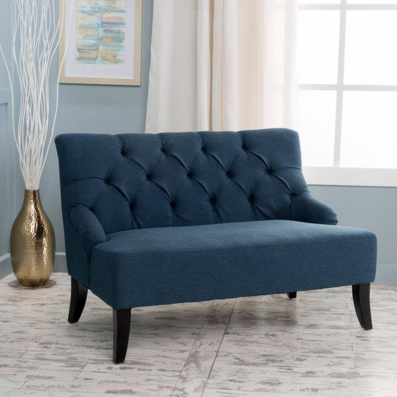 Blue Fabric Settee A86877