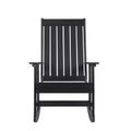 Black Tek-Wood Adirondack Rocker Chair P9783