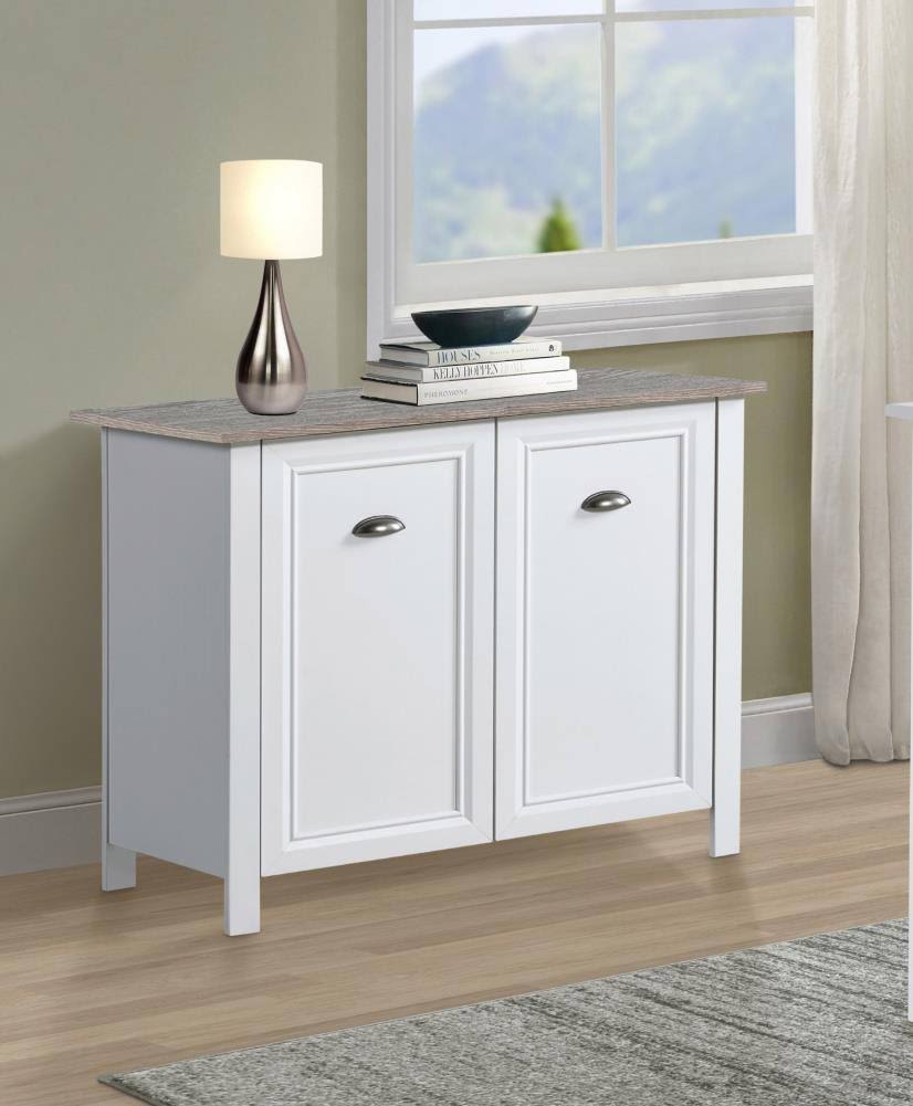 White 2-Door Storage Cabinet V47790