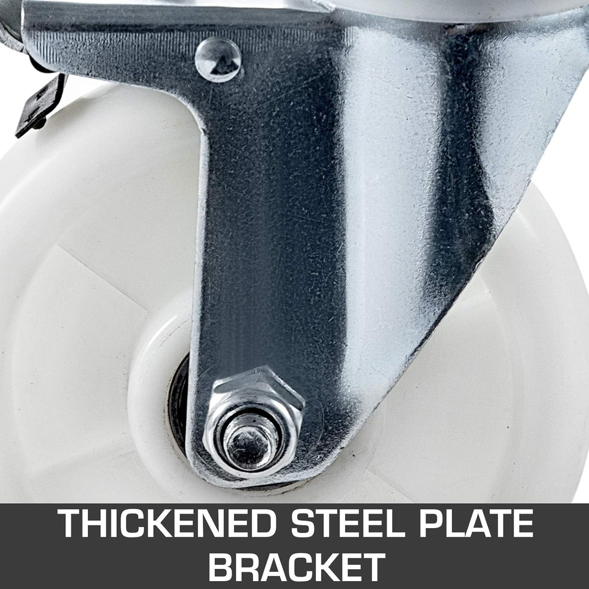 5 Inch PP Swivel Casters with Dual Locking Y688242