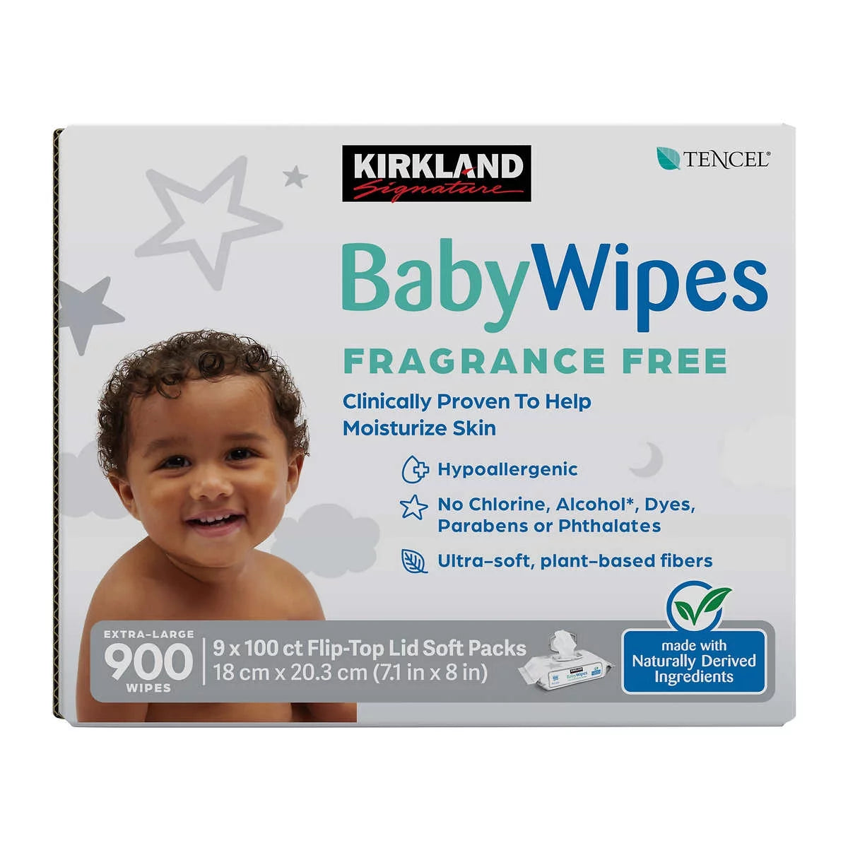Fragrance Free Baby Wipes, 900-count C485