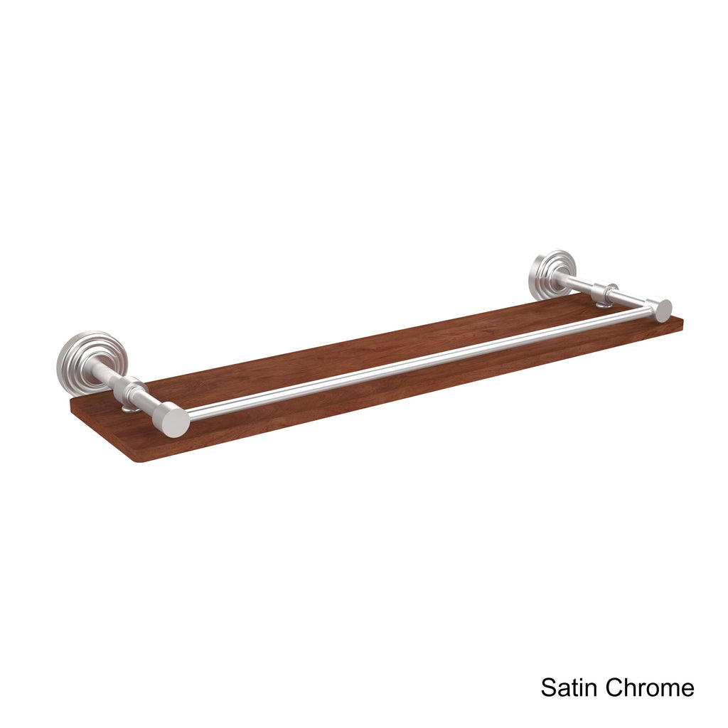 22 in. Solid IPE Ironwood Shelf with Gallery Rail Oil Rubbed Bronze X5891