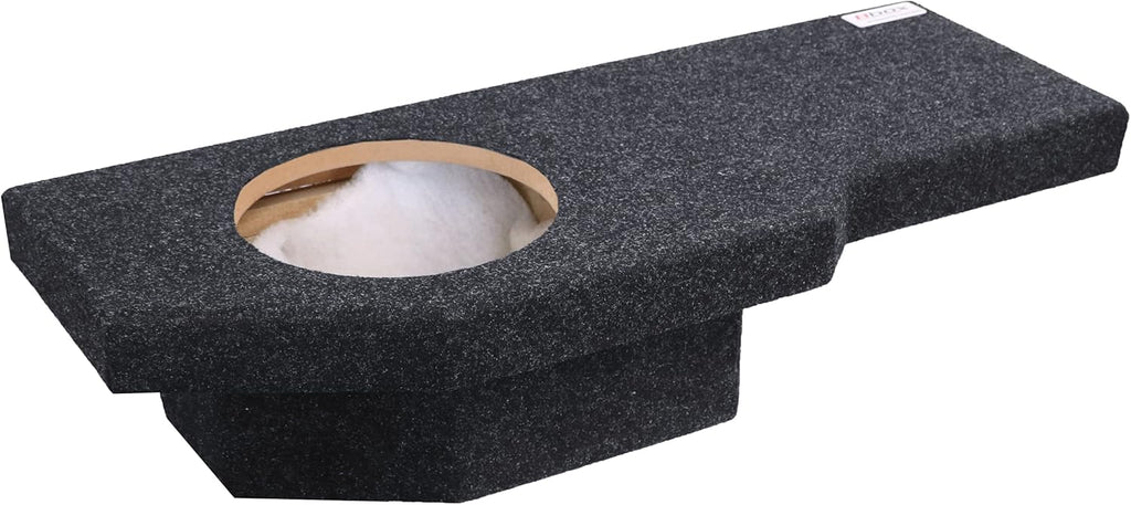 Charcoal 12 Inch Single Sealed Carpeted Subwoofer Enclosure T725