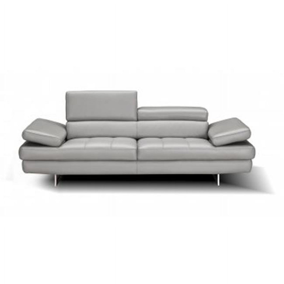 Grey Leather Sofa O86756