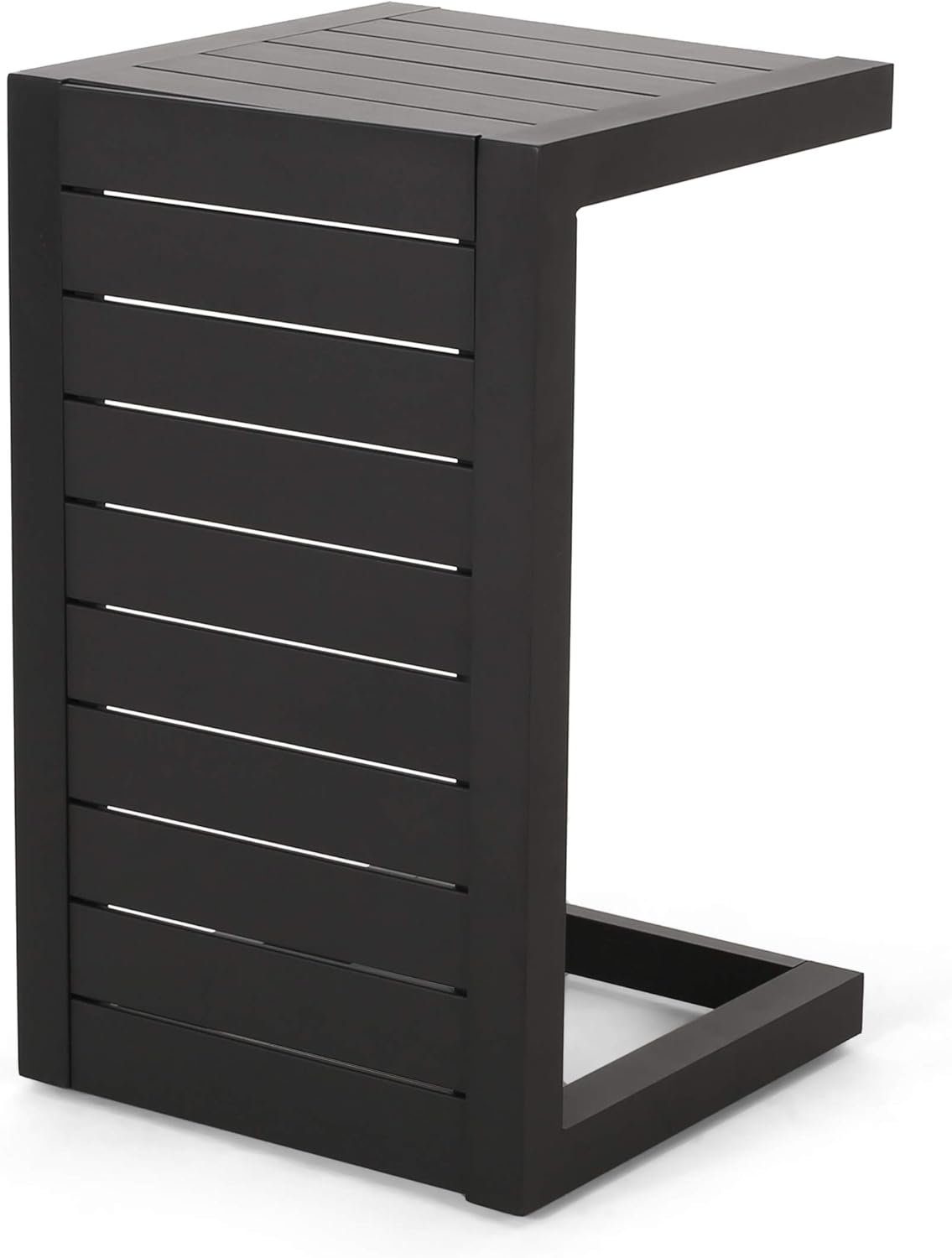Silver Aluminum C-Shaped End Table I556745