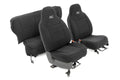 Black Neoprene Seat Cover Set D450397