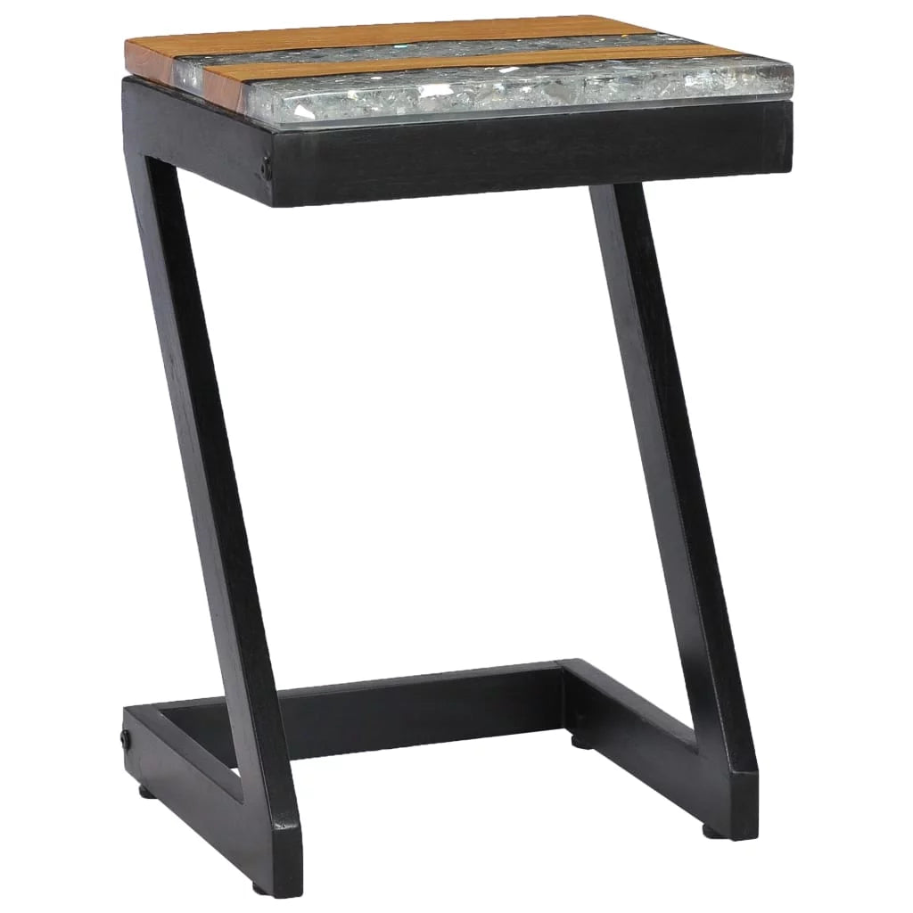 Solid Teak Wood and Polyresin Coffee Table H518
