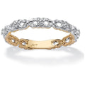 10K Yellow Gold Diamond Accent Stackable Eternity Promise Ring G573649