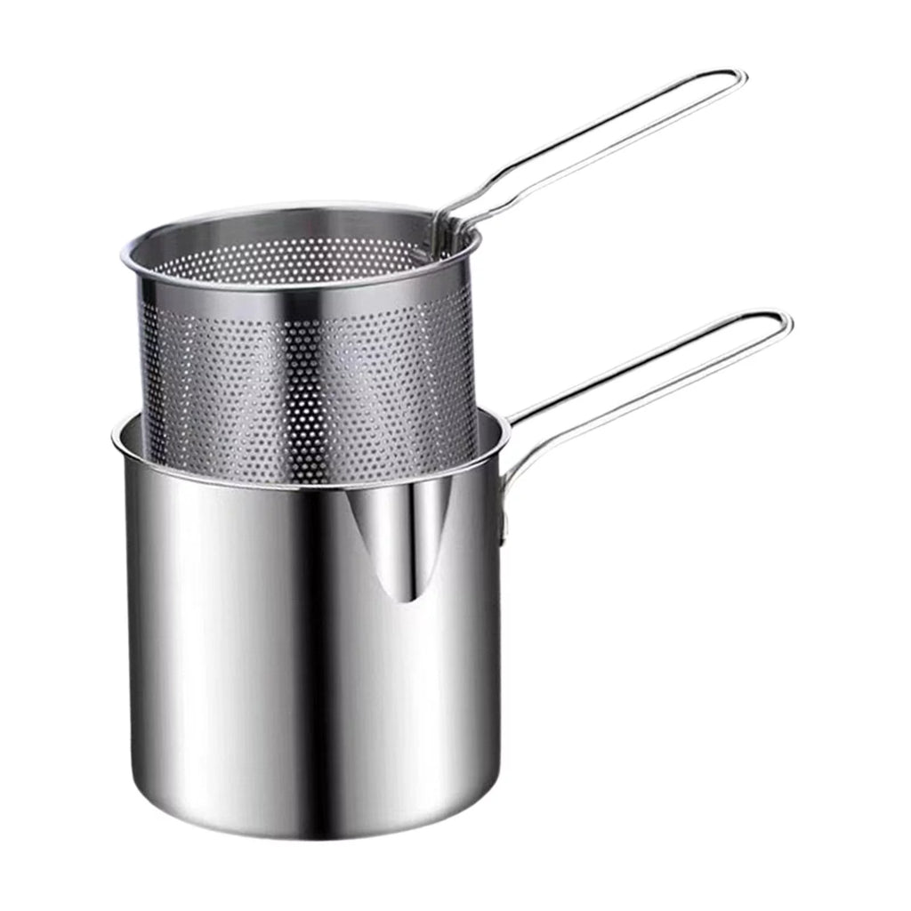 Stainless Steel Deep Fryer Pot with Basket S909455