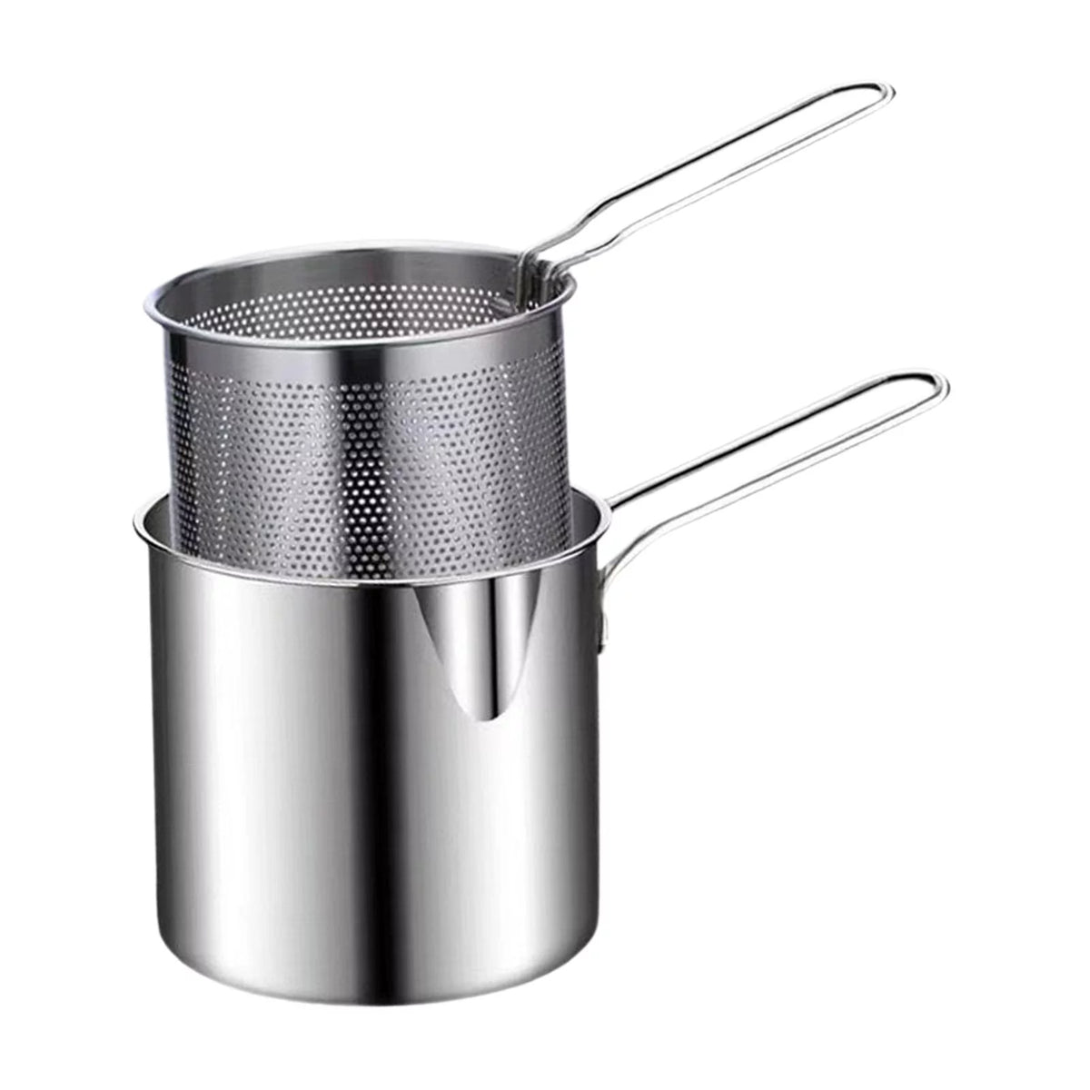 Stainless Steel Deep Fryer Pot with Basket S909455