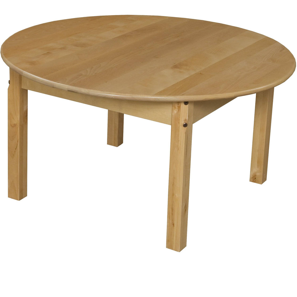 Round Hardwood Table with Legs B3667