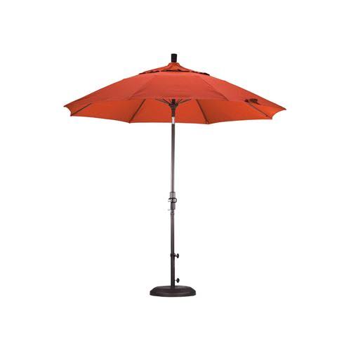 9 ft. Fiberglass Market Umbrella Collar Tilt Black S97486