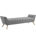Grey Fabric Bench K7824