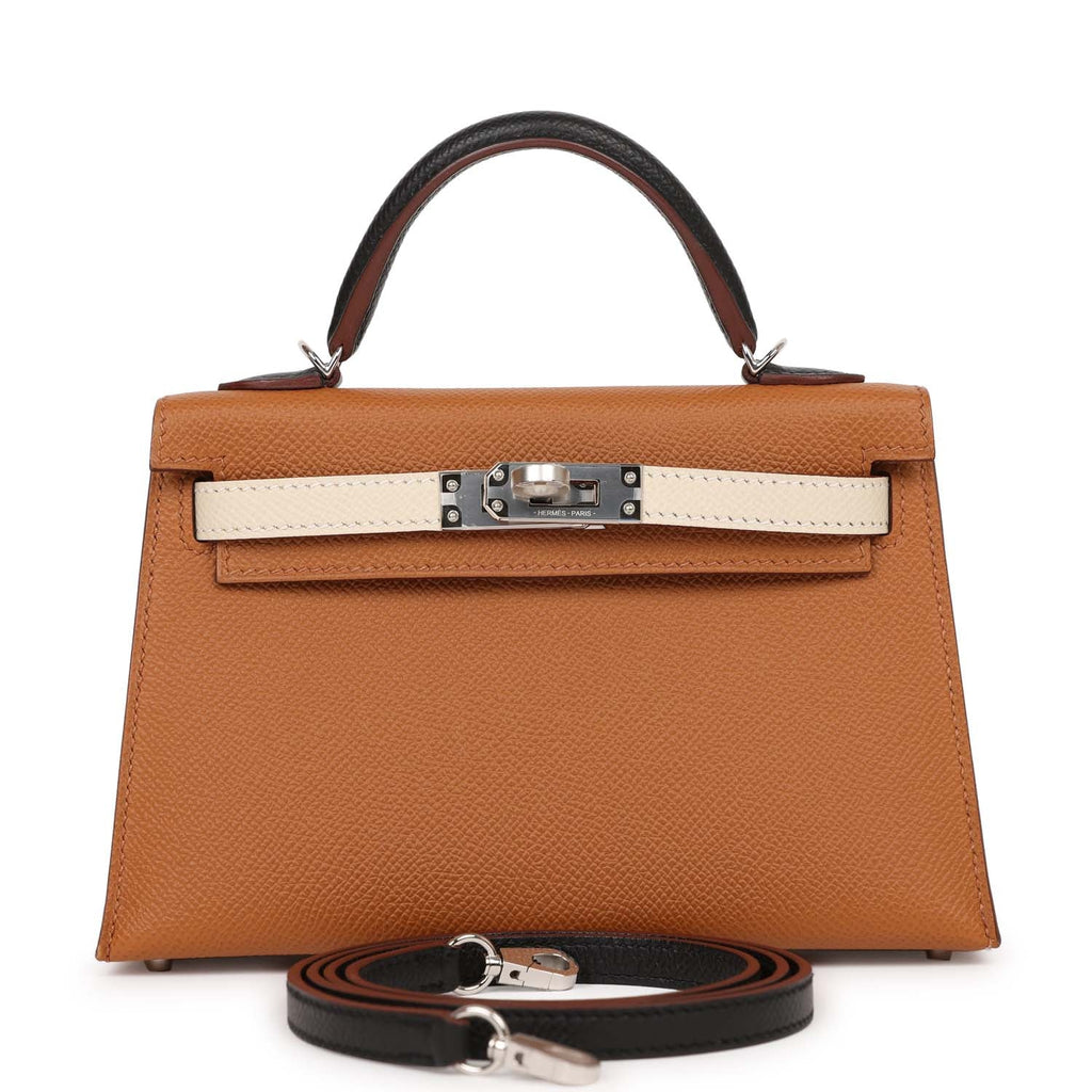 Gold Black and Nata Epsom Handbag I135801