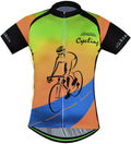 Yellow Short Sleeves Quick Dry Cycling Jersey E502