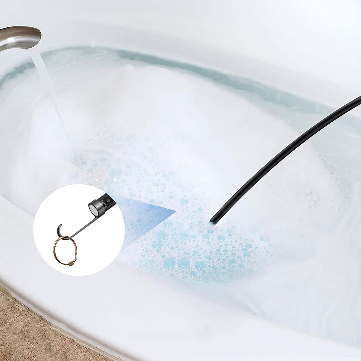 16.5ft HD Flexible Waterproof Endoscope Camera B176