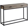 48"L Dark Taupe Black Accent Table C962