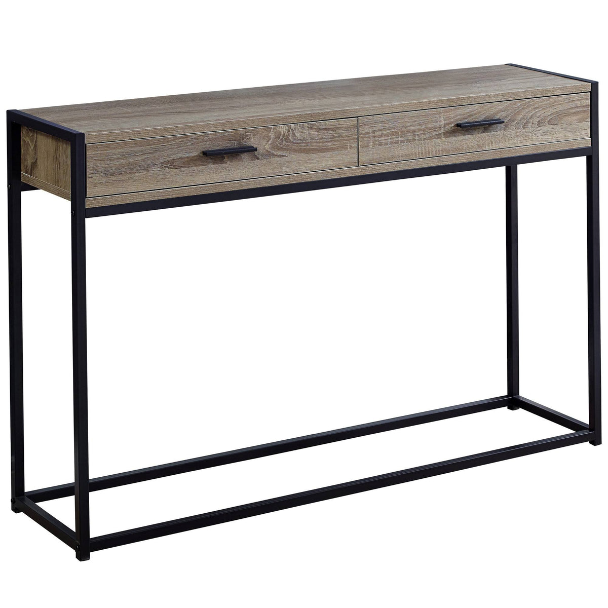 48"L Dark Taupe Black Accent Table C962