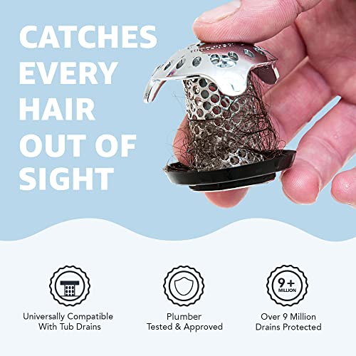 Stainless Steel Tub Drain Protector Hair Catcher G84318