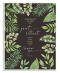 Green Leaf Psalm Quote Typography, 24 x 30 R791