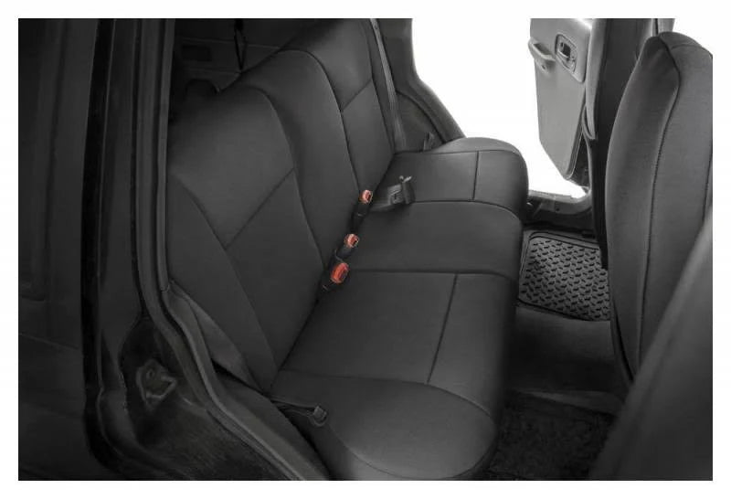 Black Neoprene Seat Cover Set D450397