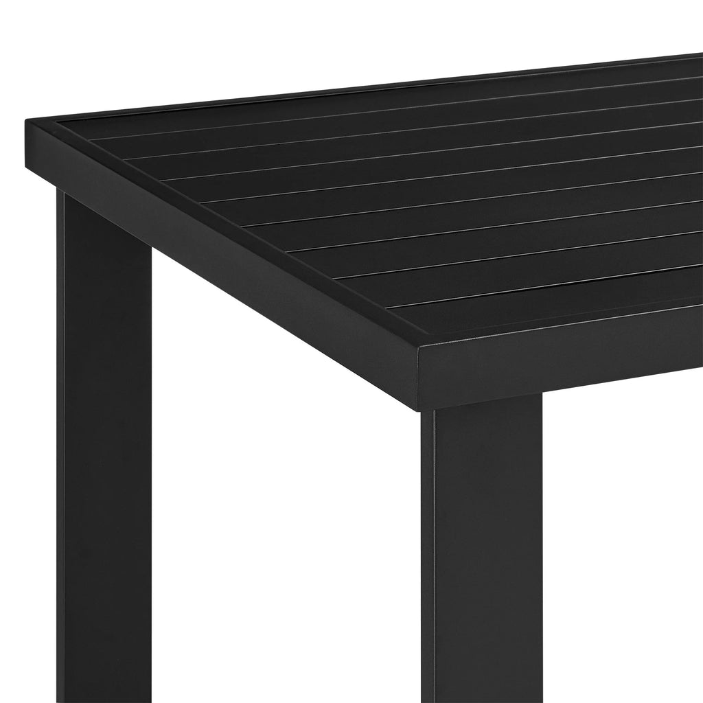 Black Patio Bar Height Dining Table Y475