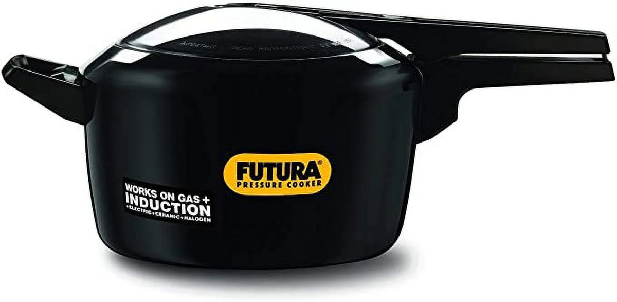 Black Aluminum 5-Litre Pressure Cooker F8028