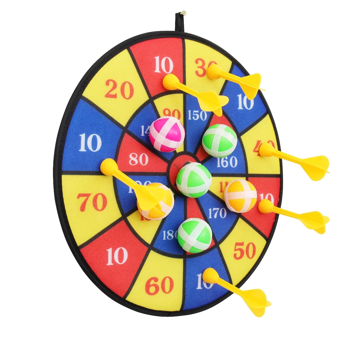 Flocking Dart Board with 4pcs Darts Dartboard Set D66058