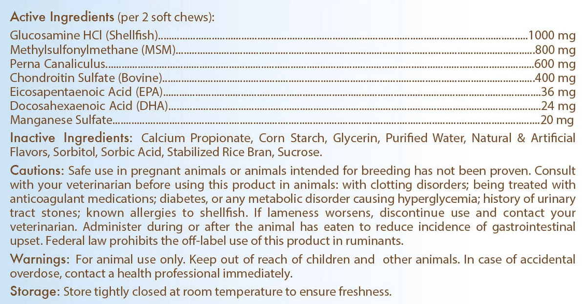 Dog Hip & Joint Care Soft Chews 50 Count O1605