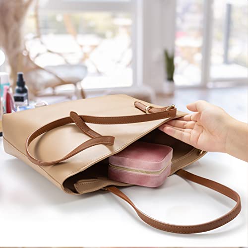 Pink Mini Travel Jewelry Organizer Case Y71175
