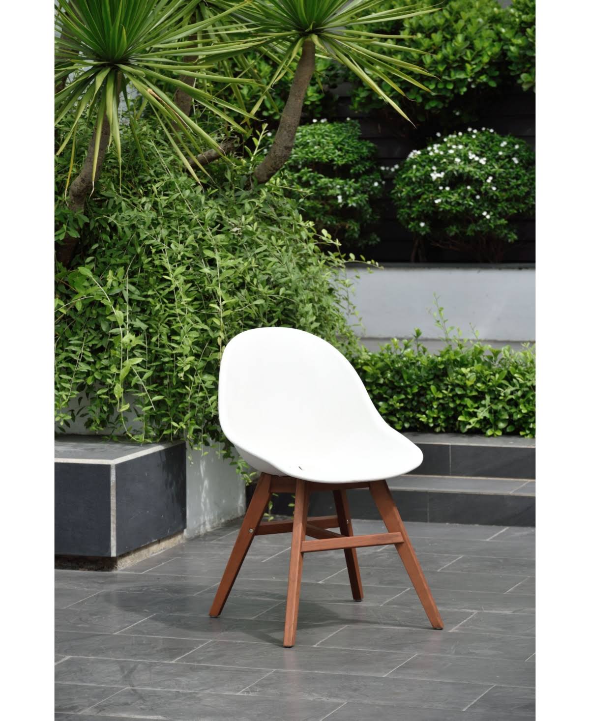 Brown Patio Dining Chair Set T9473