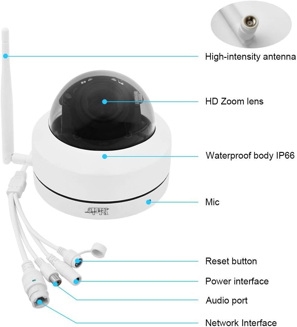 5MP PTZ WiFi Security IP Dome Camera with 5X Optical Zoom E206819