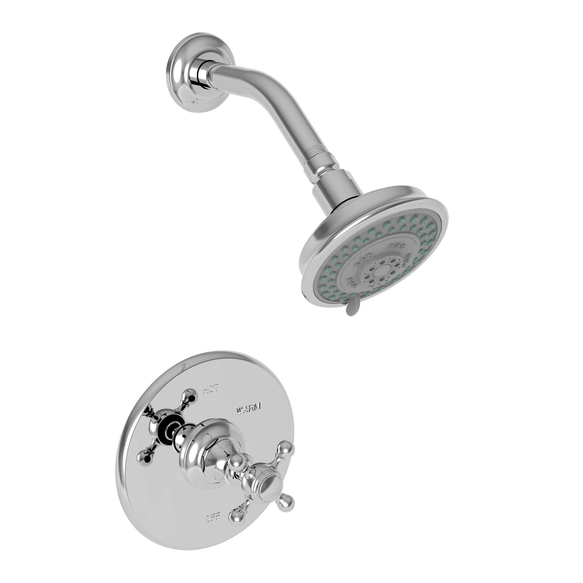 Gloss Black Balanced Pressure Shower Trim Set H377