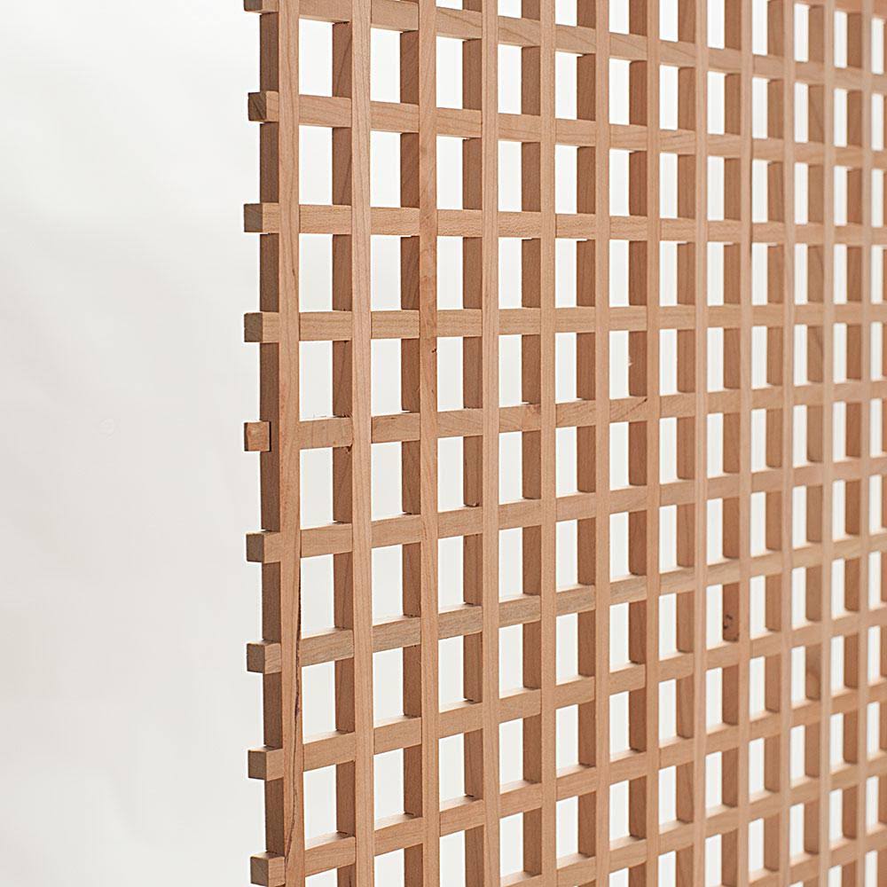 24 in. x 35-3/4 in. x 3/8 in. Unfinished Solid Cherry Lattice Panel Insert J50566