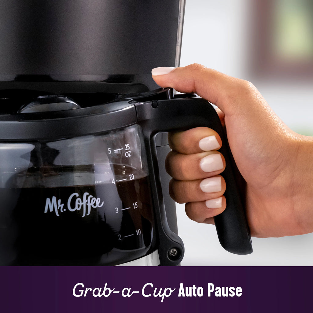 5-Cup Programmable Coffee Maker, 25 oz. Black T1530