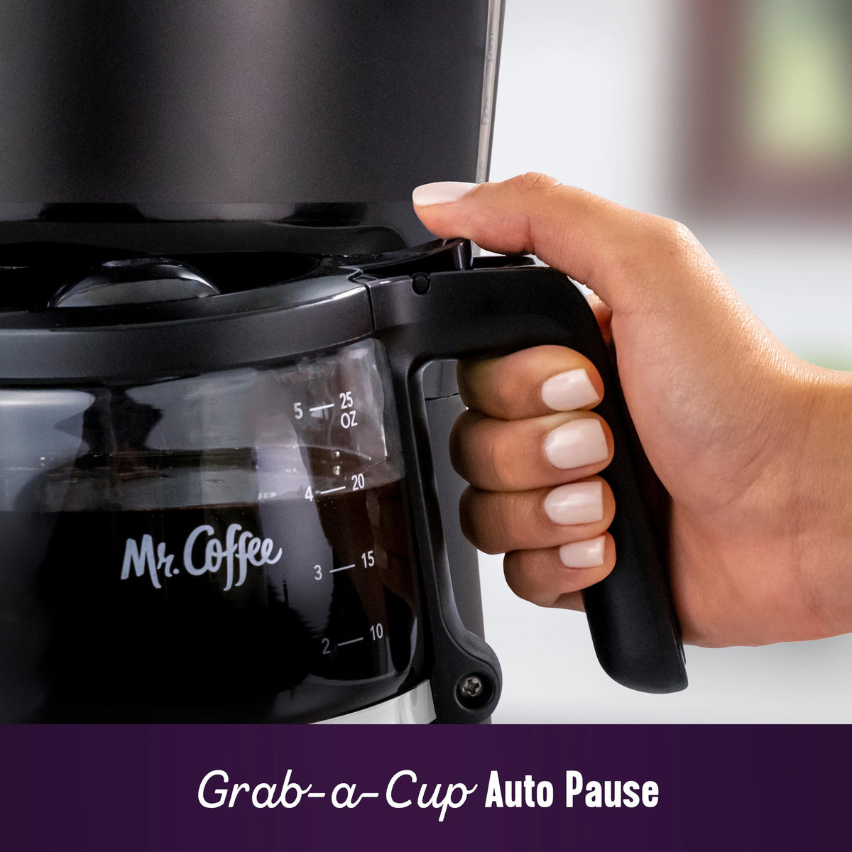 5-Cup Programmable Coffee Maker, 25 oz. Black T1530