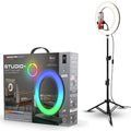 LED Ring Lamp and Vlogging Light Kit with Tripod Stand D3340