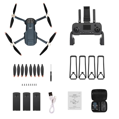 2650 ft Long Range Brushless Motor Drone with 4K HD Camera, 84 Mins Flight Time, 3 Batteries K983