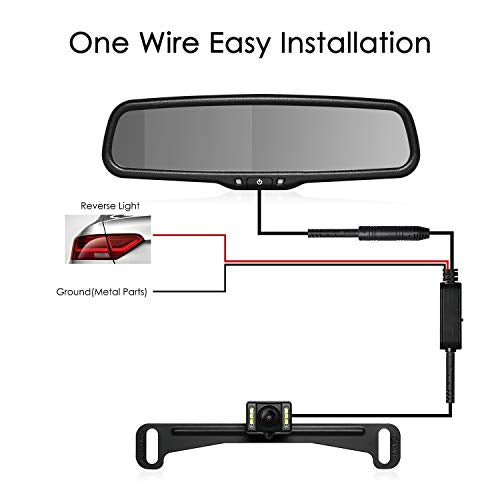 4.3" Rear View Mirror Camera with Night Vision Backup Camera C7553
